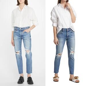 MOUSSY VINTAGE Visalia Tapered Distressed Jean Size 25